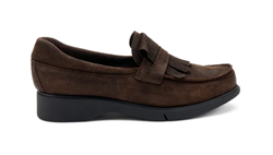 MOCASSINO COMFORT DONNA INGRASSATA CHOCOLAT VELOUR